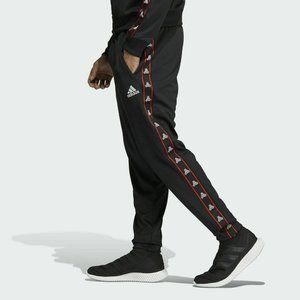 Adidas Tango Tape Clubhouse Pants - Black/Red Soccer Football Track Suit